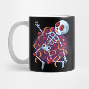 Cute Heart Skeleton - The Fallen Lover- Dia De Los Muertos Mug